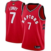 Raptors 7 Kyle Lowry Red 2019 NBA Finals Swingman Jersey,baseball caps,new era cap wholesale,wholesale hats